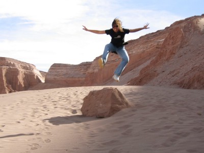 Joëlle flottant sur Mars