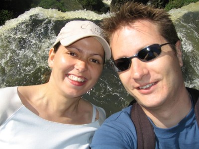 Joëlle et Flavien au-dessus de l'eau